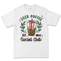 White iced coffee social club Premium Tee - MaliasSmallBusiness