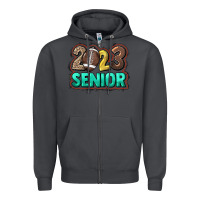 Smoke 2023 senior football Zipper Hoodie - HowdyJamesFarm