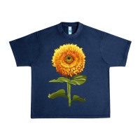 Navy Gummy Bear Sunflower Urban Heavy Tee - LillyAllenDesigns