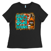 Black Whiskey Bent and Hell Bound Ladies Tee - Jasminsmagicworld