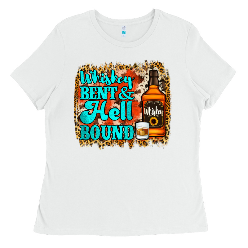 Whiskey Bent And Hell Bound Ladies Tee by Jasminsmagicworld | Teevron