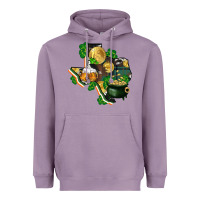 Lavender texas map st patrick's day Heavyweight Hoodie - FaDigitalArtStudio