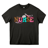 Asphalt nurse with nurse element Heavy Core Tee - AdoDesignShop