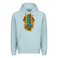 Blue Mist faith sunflower leopard cross olivia Premium Hoodie - OliviaCreatesArt