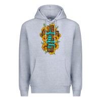 Heather Grey faith sunflower leopard cross olivia Premium Hoodie - OliviaCreatesArt