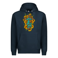 Navy faith sunflower leopard cross olivia Premium Hoodie - OliviaCreatesArt