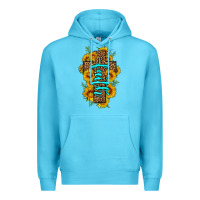 Ocean Blue faith sunflower leopard cross olivia Premium Hoodie - OliviaCreatesArt
