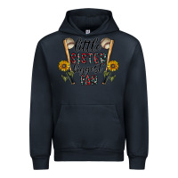 Navy little sister biggest fan Urban Hoodie - CowhideDigitalArt