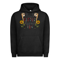 Pigment Black little sister biggest fan Urban Hoodie - CowhideDigitalArt