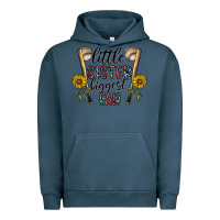 Pigment Midnight Navy little sister biggest fan Urban Hoodie - CowhideDigitalArt