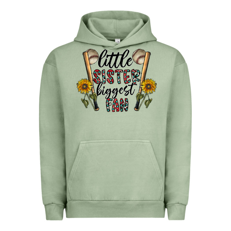 Little Sister Biggest Fan Urban Hoodie by CowhideDigitalArt | Teevron