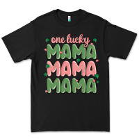 Black one lucky mama Premium Tee - MaliasSmallBusiness