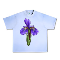 Grape Ice Iris Flower Urban Heavy Tee - LillyAllenDesigns