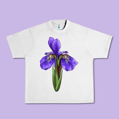 Iris Flower Urban Heavy Tee Designed By Lillyallendesigns