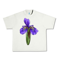 Pistachio Iris Flower Urban Heavy Tee - LillyAllenDesigns