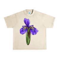 Sandshell Iris Flower Urban Heavy Tee - LillyAllenDesigns