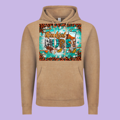 Thankful Nurse Fall Tumbler Vintage Hoodie Designed By Bundleandbundleshop