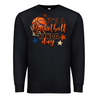 Black it's a basketball kinda day Premium Sweatshirt - FaDigitalArtStudio
