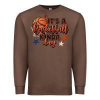 Chestnut it's a basketball kinda day Premium Sweatshirt - FaDigitalArtStudio