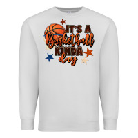 Dove Grey it's a basketball kinda day Premium Sweatshirt - FaDigitalArtStudio