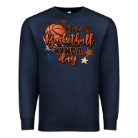 Navy it's a basketball kinda day Premium Sweatshirt - FaDigitalArtStudio