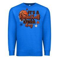 True Royal it's a basketball kinda day Premium Sweatshirt - FaDigitalArtStudio