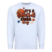 White it's a basketball kinda day Premium Sweatshirt - FaDigitalArtStudio