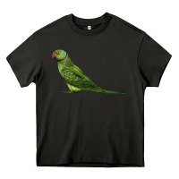 Asphalt Ring Necked Parakeet Heavy Core Tee - LillyAllenDesigns