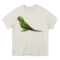Cream Ring Necked Parakeet Heavy Core Tee - LillyAllenDesigns