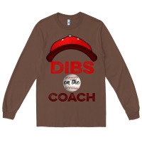 Chestnut Dibs On The Coach Baseball Long Sleeve Tee - Bettercallsaul