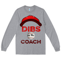 Heather Grey Dibs On The Coach Baseball Long Sleeve Tee - Bettercallsaul