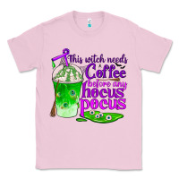 Bubblegum Pink this witch needs coffee before any hocus pocus Classic Tee - BundleAndBundleShop