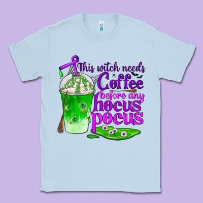 This Witch Needs Coffee Before Any Hocus Pocus Classic Tee Designed By Bundleandbundleshop