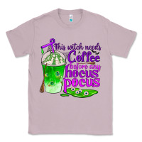 Lilac this witch needs coffee before any hocus pocus Classic Tee - BundleAndBundleShop
