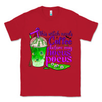 Red this witch needs coffee before any hocus pocus Classic Tee - BundleAndBundleShop