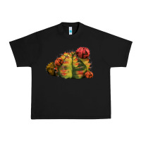 Black Gymnocalycium Variegated Cactus Urban Heavy Tee - LillyAllenDesigns