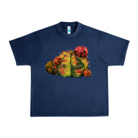 Navy Gymnocalycium Variegated Cactus Urban Heavy Tee - LillyAllenDesigns