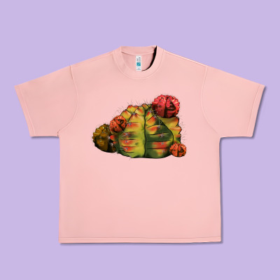 Gymnocalycium Variegated Cactus Urban Heavy Tee Designed By Lillyallendesigns