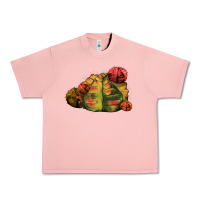 Salmon Gymnocalycium Variegated Cactus Urban Heavy Tee - LillyAllenDesigns