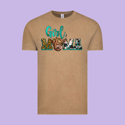 Girl Mama Vintage Tee Designed By Jahusdesignshop