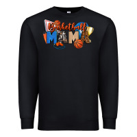 Black basketball mama Premium Sweatshirt - FaDigitalArtStudio