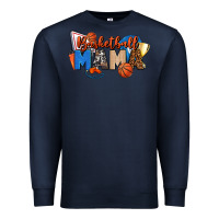 Navy basketball mama Premium Sweatshirt - FaDigitalArtStudio