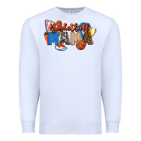 White basketball mama Premium Sweatshirt - FaDigitalArtStudio