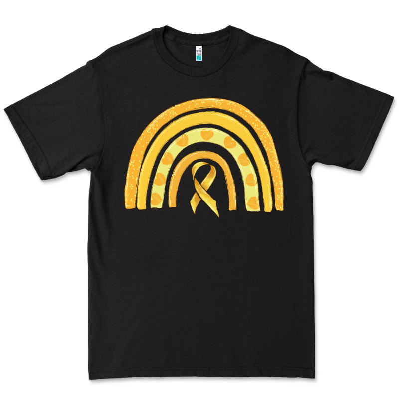 Childhood Cancer Awareness Rainbow Premium Tee by MaliasSmallBusiness | Teevron