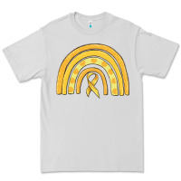 Dove Grey childhood cancer awareness rainbow Premium Tee - MaliasSmallBusiness