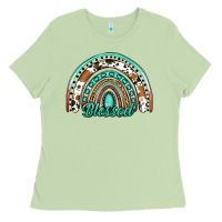 Matcha blessed western rainbow Ladies Tee - Jasminsmagicworld