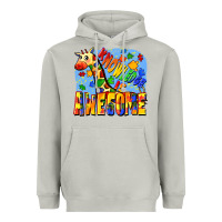 Moon Dust Knowledge is awesome Autism giraffe Heavyweight Hoodie - FaDigitalArtStudio