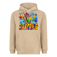 Mushroom Knowledge is awesome Autism giraffe Heavyweight Hoodie - FaDigitalArtStudio