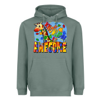 Sage Knowledge is awesome Autism giraffe Heavyweight Hoodie - FaDigitalArtStudio