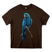 Chocolate Brown Hyacinth Macaw Heavy Core Tee - LillyAllenDesigns